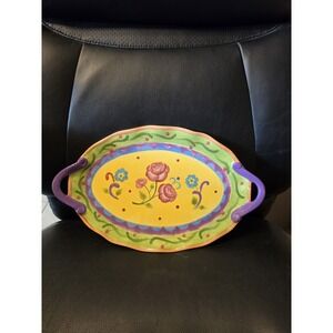 Tea Gardenby Certified International Serving Tray14"x 8 3/4"